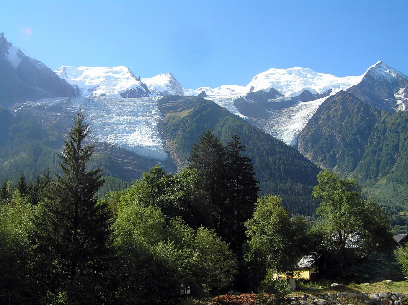 Der Mont Blanc bei Chamonix